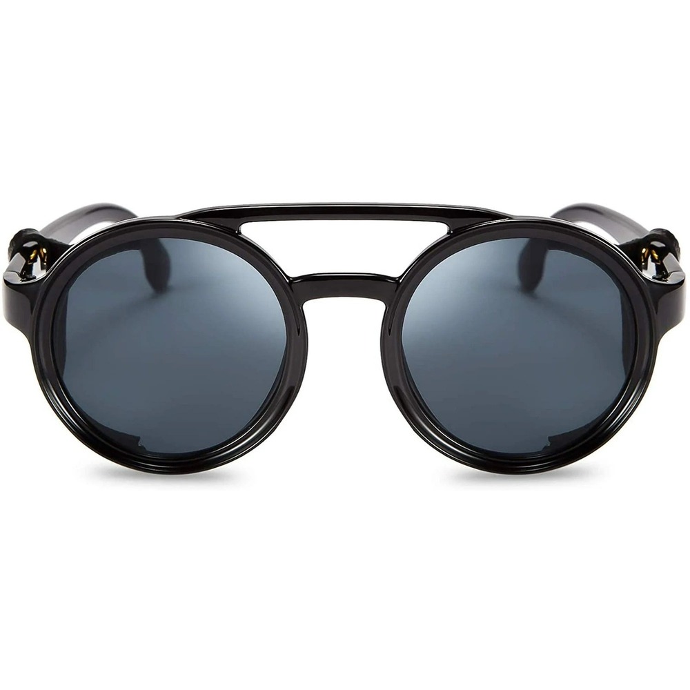Sunglasses OVERSIZED Round Circle SHIELD Large Lens Women CARLA Celebrity MASK - Picture 7 of 13